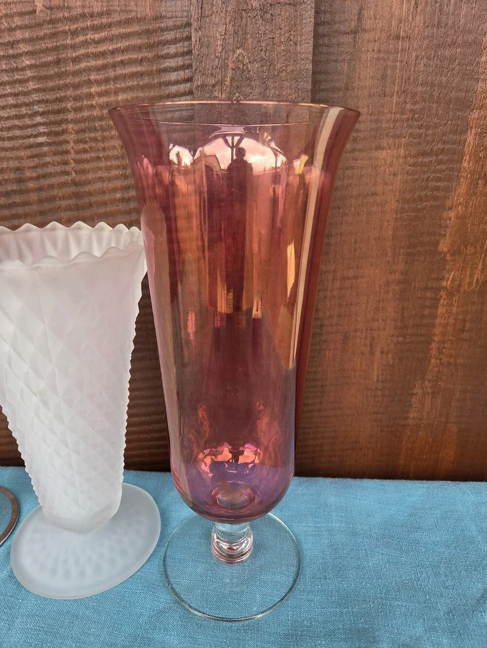 Vintage footed glass